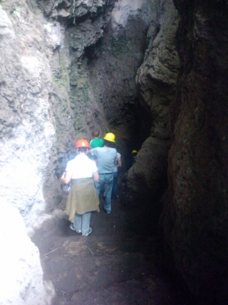 Grupo en las grutas